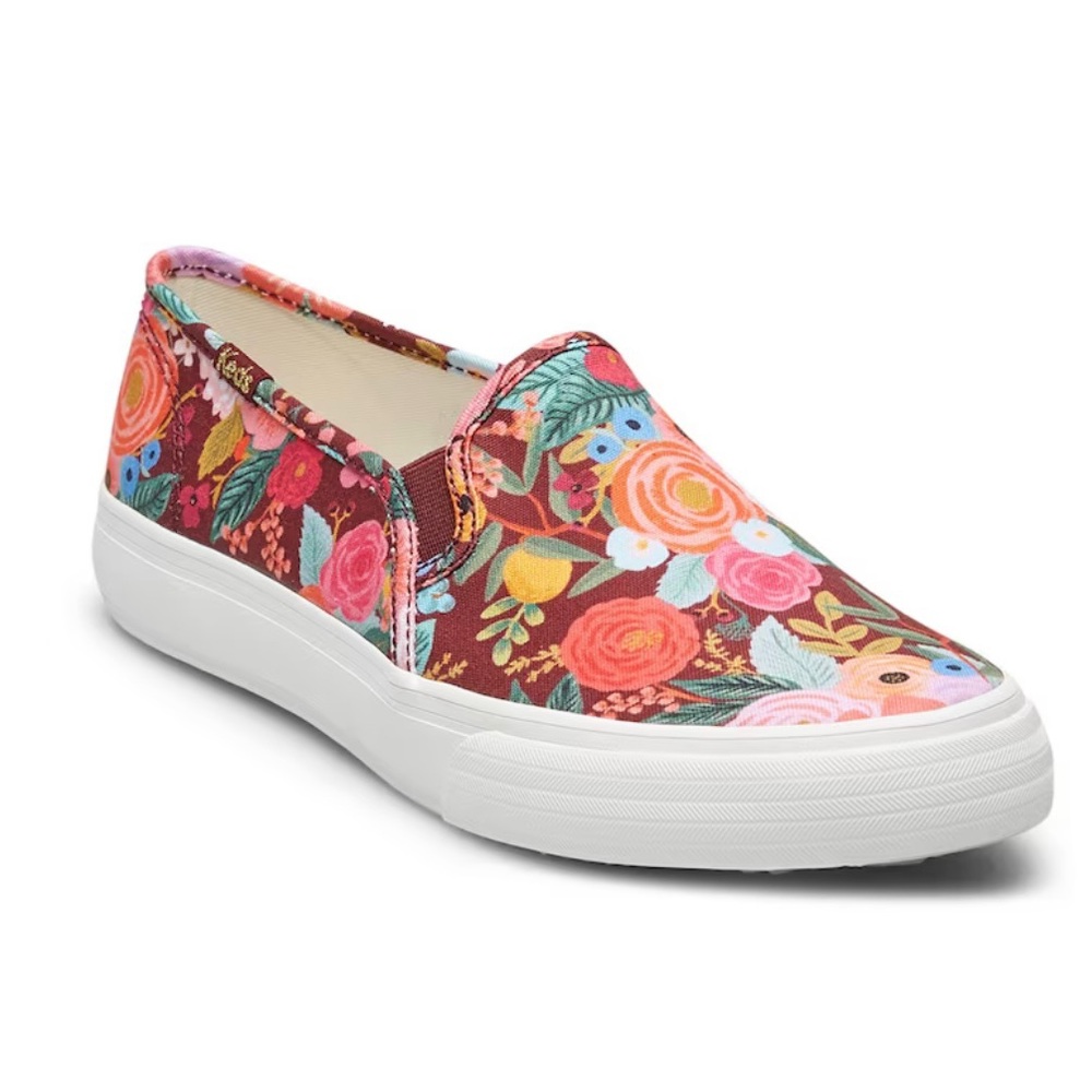 NIB Keds x Rifle Paper Co. Double Decker Garden Party Slip On Sneaker